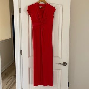 Halston Long Red Dress
